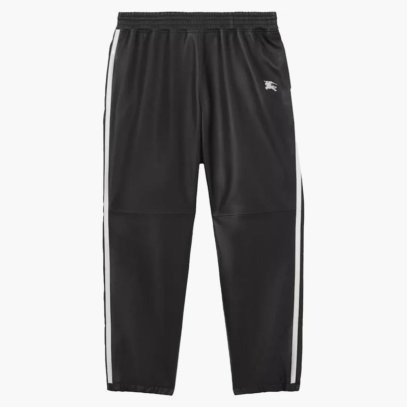 Supreme Burberry Contrast Stripe Lambskin Jogging Pants Black
