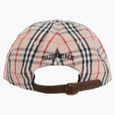 Supreme Burberry Denim 6-panel Pink