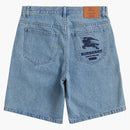 Supreme Burberry Denim Short Washed Blue