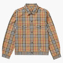 Supreme Burberry Denim Trucker Jacket Beige
