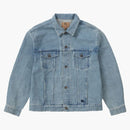 Supreme Burberry Denim Trucker Jacket Washed Blue
