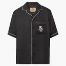 Supreme Burberry Icon Silk Pajama Shirt Black