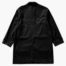 Supreme Burberry Leather Collar Trench Black