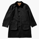 Supreme Burberry Leather Collar Trench Black