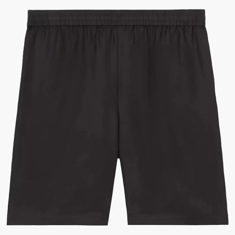 Supreme Burberry Logo Print Silk Twill Shorts Black