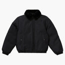Supreme Burberry Shearling Collar Down Puffer Jacket Black