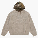 Supreme Cable Hooded Sweater Oatmeal