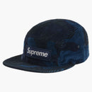 Supreme Camo Corduroy Camp Cap Navy Camo