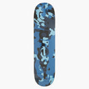 Supreme Camo Logo Skateboard Deck Blue Camo