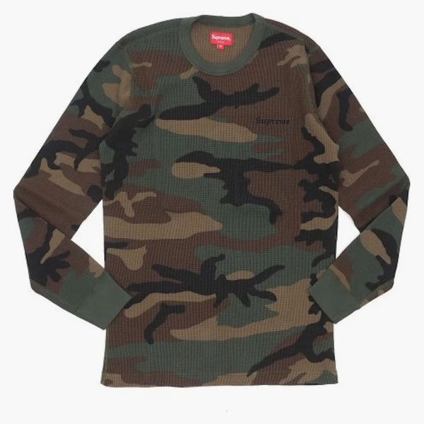 Supreme Camo Waffle Thermal Woodland