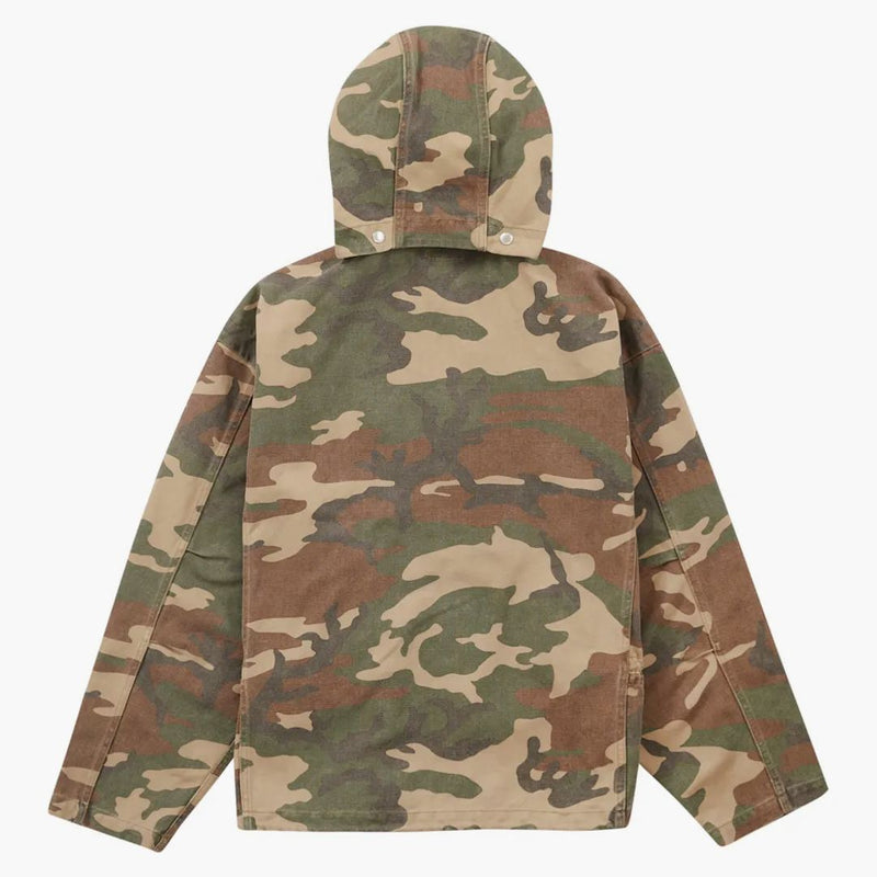 Camo tan della giacca clip di tela suprema