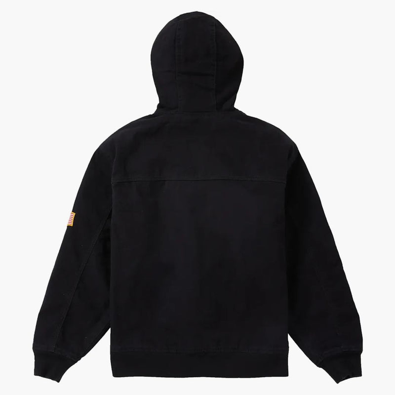 Supreme Canvas Hooded Work Jacket Black