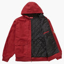 Supreme Canvas Hooded Work Jacket Red