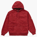 Supreme Canvas Hooded Work Jacket Red