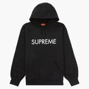 Supreme Capital Hooded Sweatshirt Black