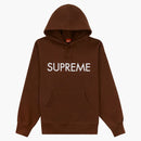Supreme Capital Hooded Sweatshirt Dark Brown
