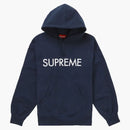 Supreme Capital Hooded Sweatshirt Navy