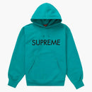 Supreme Capital Hooded Sweatshirt Dark Aqua