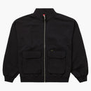 Nejvyšší nákladní kapsa na zip Up mikina černá