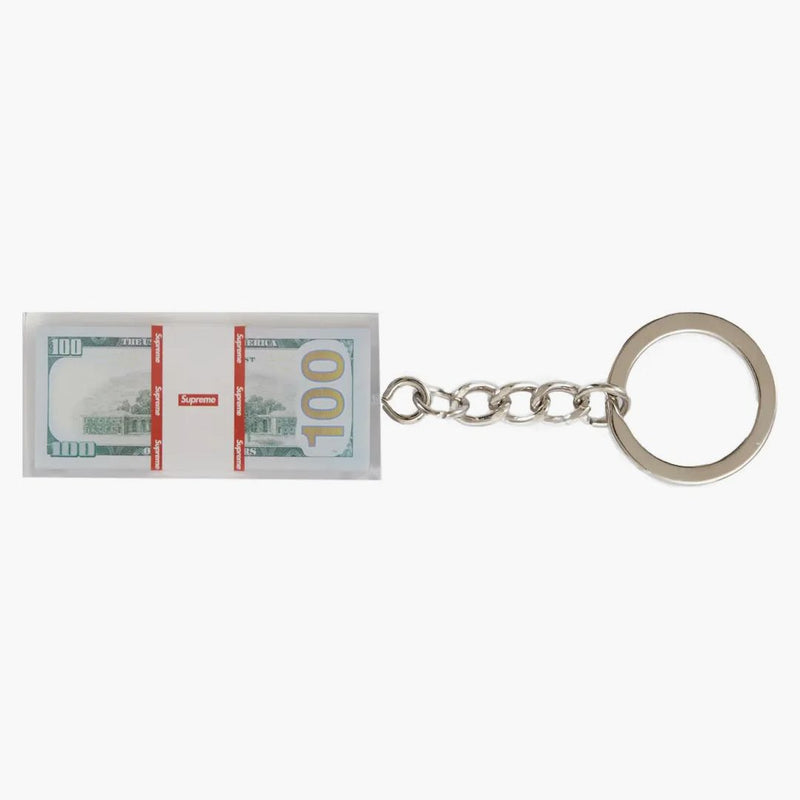 Supreme Cash Paperweight Keychain Clear