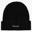 Supreme cashmere beanie black