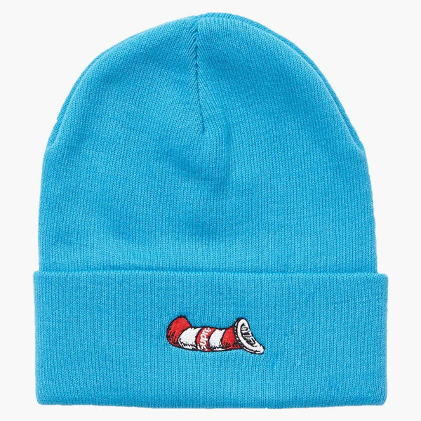 Supreme Cat in the Hat Beanie Blue