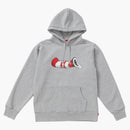 Najwyższy kot w kapeluszu bluza z kapturem Heather Grey