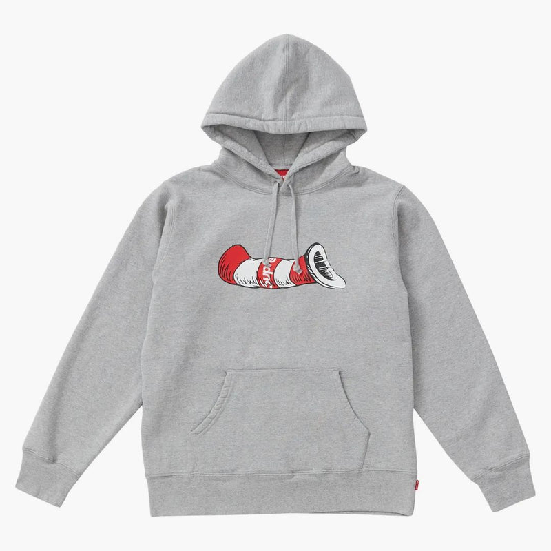 Nejvyšší kočka v klobouku kapucí mikina heather šedá
