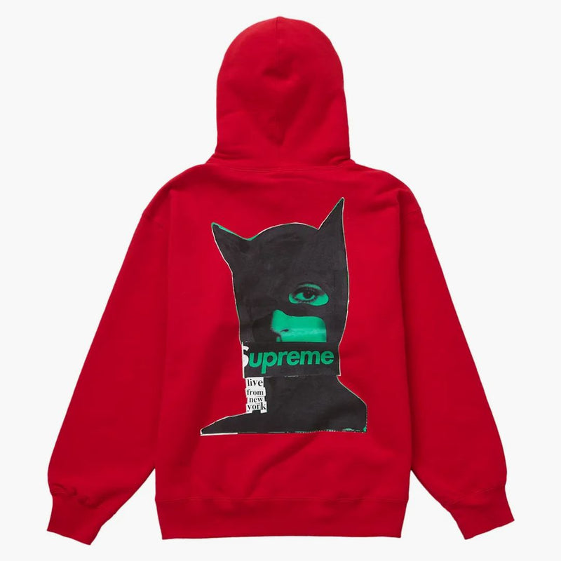 Suprema Catwoman Felpa con cappuccio rosso