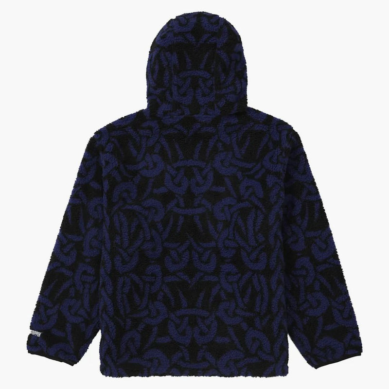Nejvyšší keltský uzel Reverzibilní windstopper Fleece Hooded bunda černá