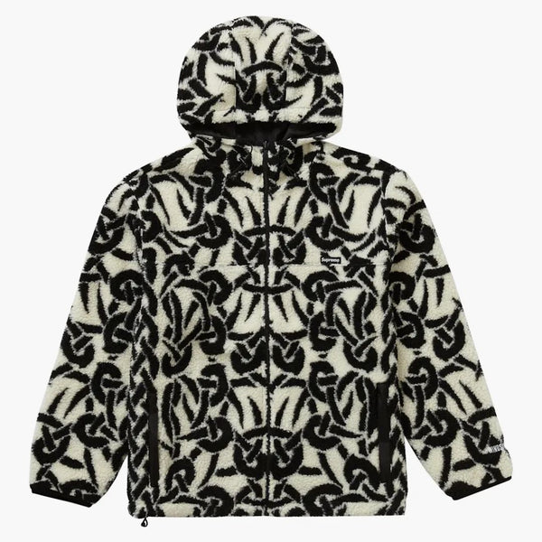 Nejvyšší keltský uzel Reverzibilní Windstopper Fleece Hooded bunda kámen