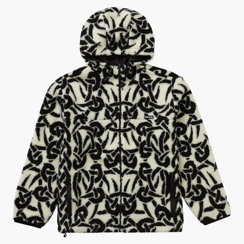 Nejvyšší keltský uzel Reverzibilní Windstopper Fleece Hooded bunda kámen