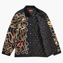Supreme Chains Quilted Jacket Black