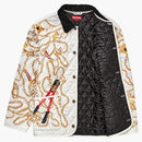Supreme Chains Quilted Jacket White