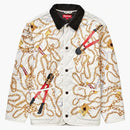 Supreme Chains Quilted Jacket White