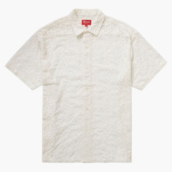 Supreme Chainstitch Chiffon S/S Shirt White