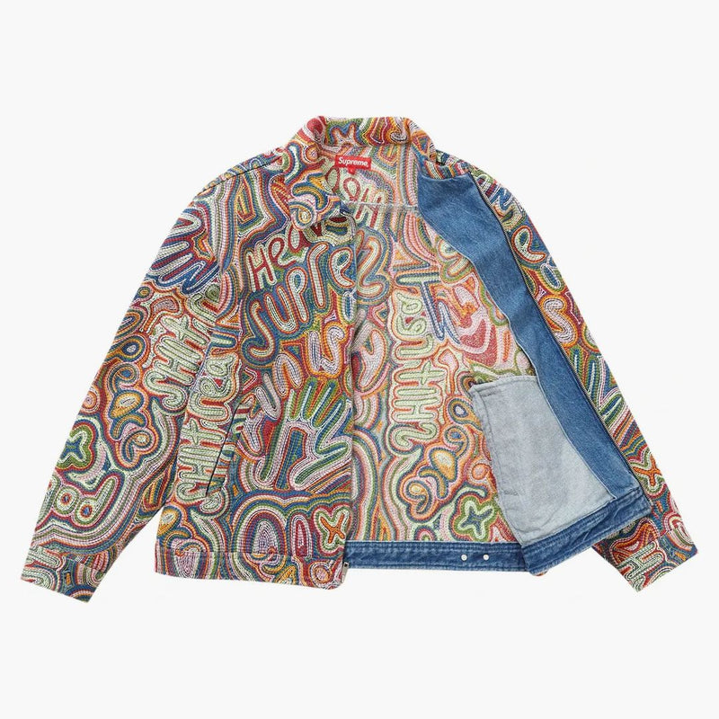 Supreme Chainstitch Denim Jacket Multicolor