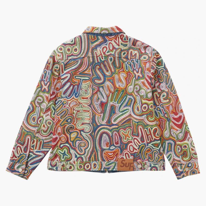 Supreme Chainstitch Denim Jacket Multicolor