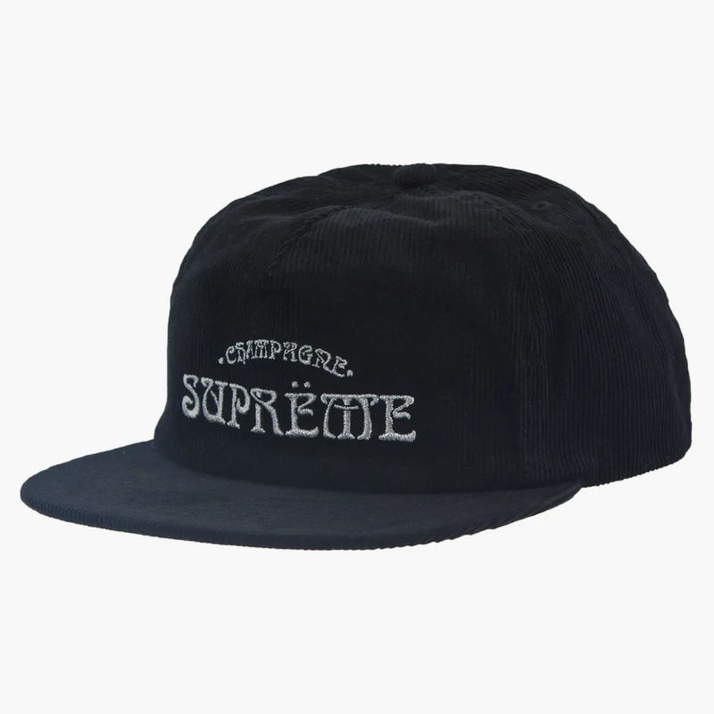 Supreme Champagne Corduroy 5-panel svart