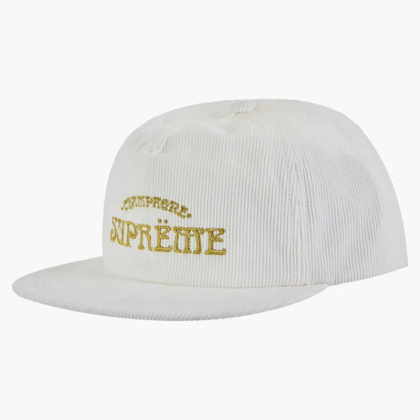Supreme Champagne Corduroy 5-panel vit