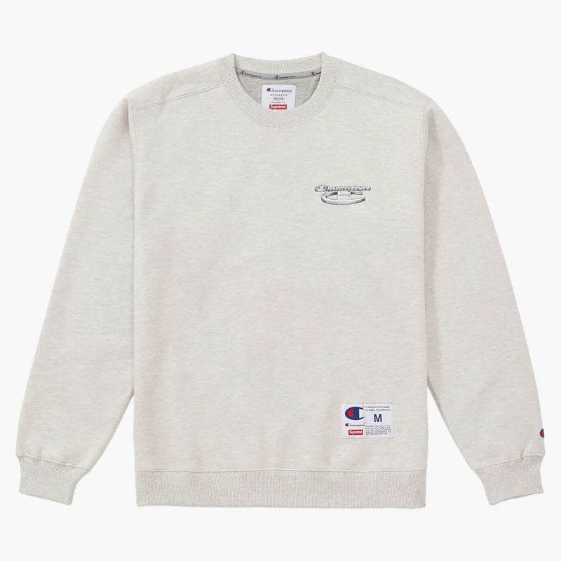Nejvyšší šampion 3d Metallic Crewneck Ash Grey