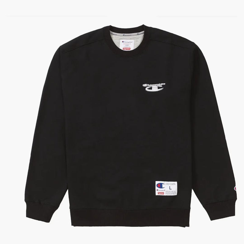 Nejvyšší šampion 3d Metallic CrewNeck Black