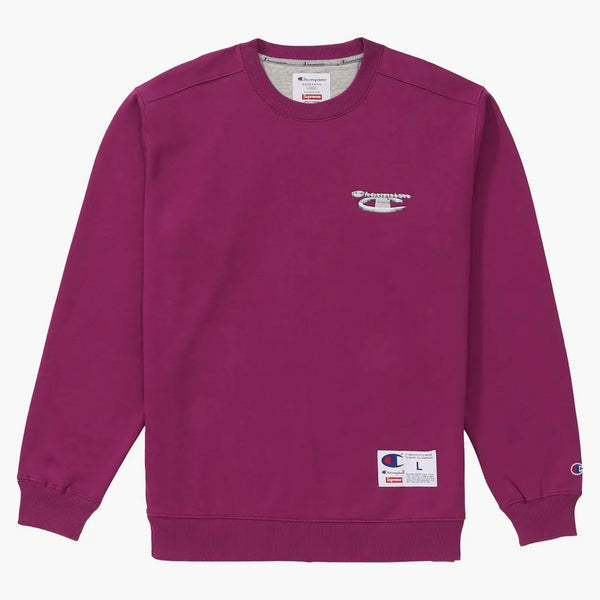 Nejvyšší šampion 3d Metallic CrewNeck Bright Purple