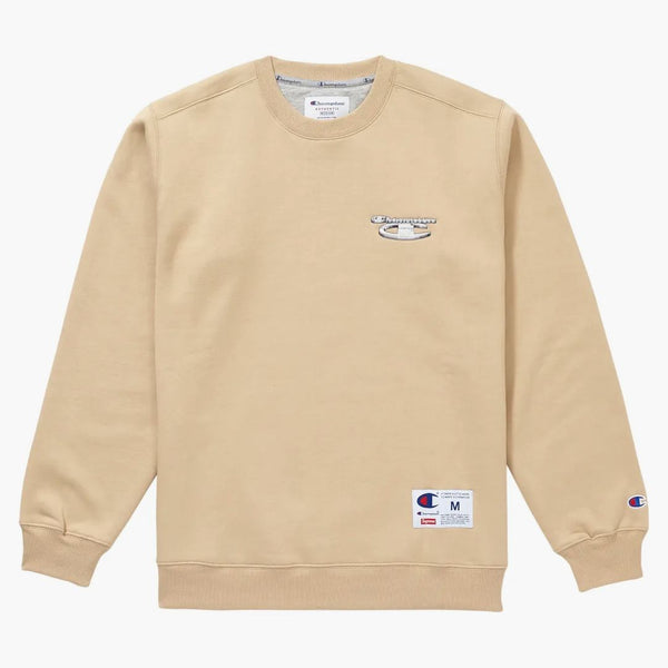 Nejvyšší šampion 3d Metallic Crewneck Tan