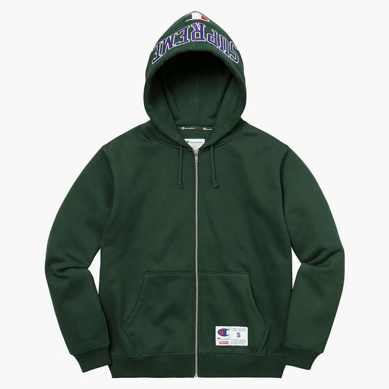 Supreme Champion Arc Logo Zip Up Sweat Dark Green