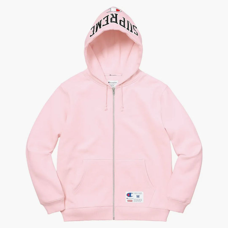 Supreme Champion Arc Logo Zip Up Sweat Light Pink