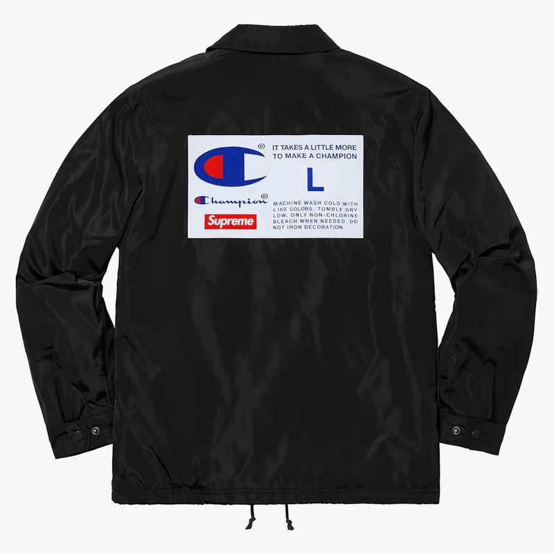 Supreme Champion Label Coaches Jacket Black