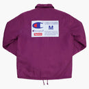 Supreme Champion Label Coaches Jacket Purple