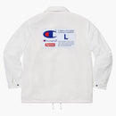 Supreme Champion Label Coaches Jacket White