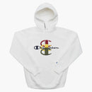 Supreme Champion Stacked C Hooded Sweatshirt White